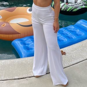 Palazzo pants set with a white top